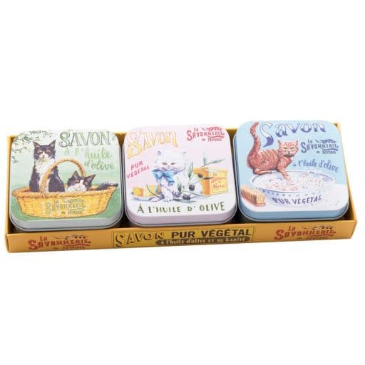 Lot de 3 Savons Les Chats